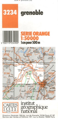 IGN - Grenoble - 1/50 000.