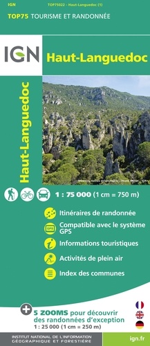 Haut-Languedoc. 1/75 000
