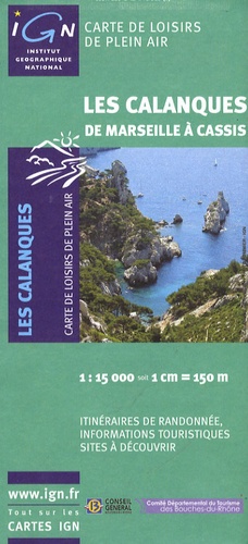 Les Calanques (De Marseille à Cassis). 1/15000