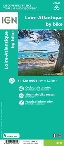 Loire-Atlantique à vélo. 1/120 000