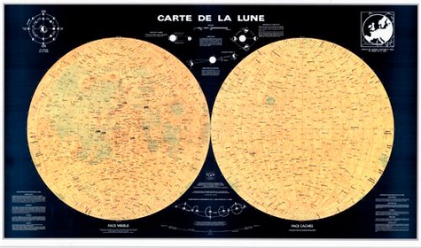  IGN - Lune - 2 Hémisphères, Poster.