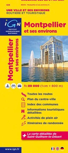  IGN - Montpellier et ses environs - 1/80 000.