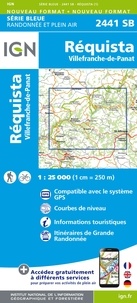  IGN - Réquista, Villefranche-de-Panat - 1/25000.
