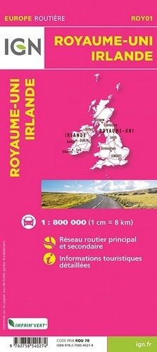 Royaume-Uni/Irlande. 1/800 000