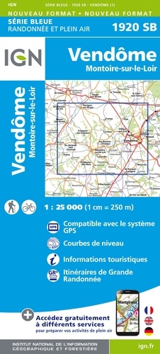 Vendôme-Montoire-sur-le-Loir. 1/25000