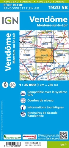 Vendôme-Montoire-sur-le-Loir. 1/25000