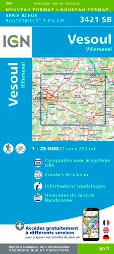 Vesoul, Villersexel. 1/25 000