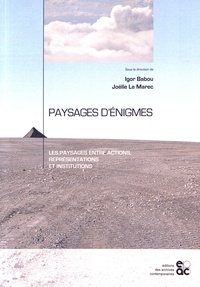 Igor Babou et Joëlle Le Marec - Paysages d'énigmes - Les paysages entre actions, représentations et institutions.