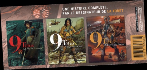 Igor David et Tiburce Oger - 9 têtes  : Pack 3 volumes : Tome 1, La Malle écarlate ; Tome 2, Neige sur le lac ; Tome 3, L'Esprit des étoiles.