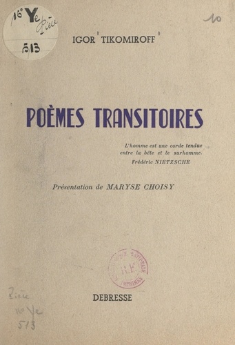 Poèmes transitoires