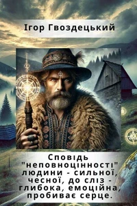 Сповідь  "неповноцінності" людини - сильної, чесної, до сліз - глибока, емоційна, пробиває серце.