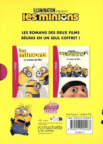 Les Minions  Coffret en 2 volumes : Les Minions, Le roman du film ; Les minions 2 - Il était une fois Gru, Le roman du film