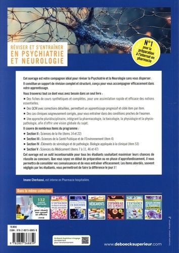 Réviser et s’entrainer en psychiatrie et neurologie. Rappels de cours, QCM et cas cliniques