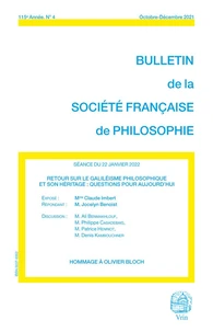Retour sur le galiléisme philosophique et son héritage