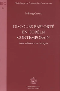 Discours rapporté en coréen contemporain