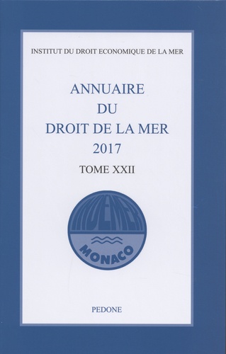  Indemer - Annuaire du droit de la mer - Tome 22.