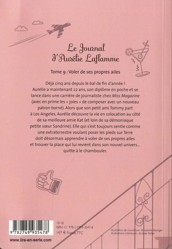 Le Journal d'Aurélie Laflamme Tome 9 Voler de ses propres ailes - Occasion