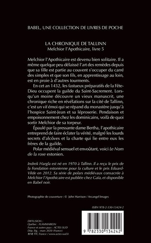 Melchior l'apothicaire Tome 5 La chronique de Tallinn