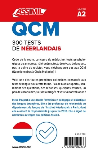 300 tests néerlandais. Niveau A2