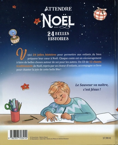 Attendre Noël avec 24 belles histoires  avec 1 CD audio