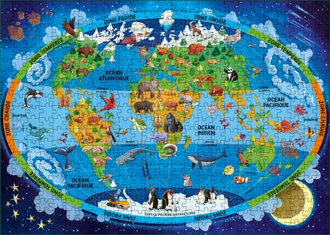 Le coffret du méga atlas de la Terre. Avec 1 puzzle et 40 cartes