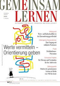 Werte vermitteln - Orientierung geben