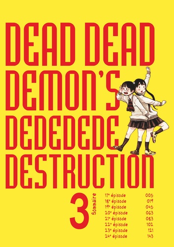 Dead dead dead demon's dededede destruction Tome 3