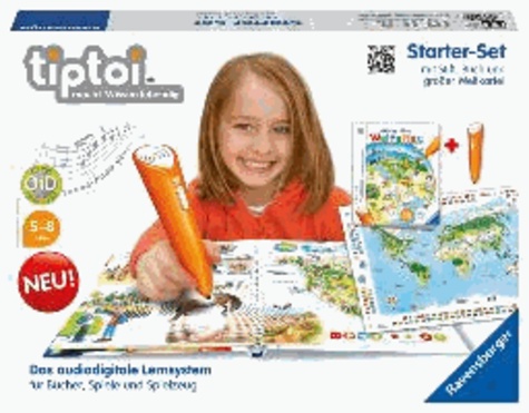 Inka Friese - tiptoi® Starter-Set Mein großer Weltatlas - Das audiodigitale Lernsystem für Bücher und Spiele. Dieses starter-Set enthält den Stift und das Sachbuch "Mein großer Weltatlas" und das interaktive Poster "Weltkarte".