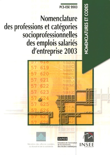 Nomenclature des professions et catégories... de INSEE - Livre - Decitre