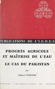 Progrès agricole et maîtrise de l'eau