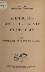 Les indices du coût de la vie et des prix