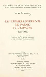 Les premiers Bourbons de Parme et l'Espagne, 1731-1802