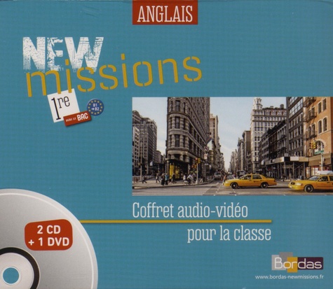 Séraphine Lansonneur - Anglais 1re B1-B2 New missions. 1 DVD + 2 CD audio