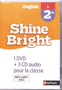 Corinne Escales - Anglais 2de B1 Shine Bright. 1 DVD + 3 CD audio