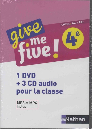 Anglais 4e Cycle 4 A2>A2+ Give Me Five !  avec 1 DVD + 3 CD audio