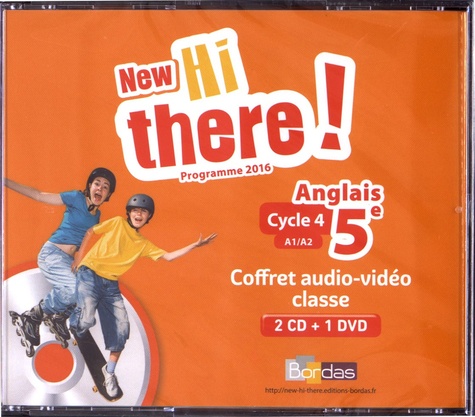Anglais 5e A1/A2 New Hi there!  Edition 2017 -  1 DVD + 2 CD audio