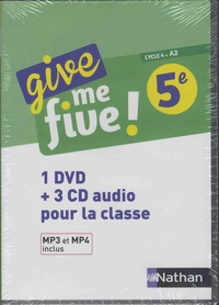 Hélène Adrian et Nathalie Airault - Anglais 5e Cycle 4 A2 Give me five!. 1 DVD + 3 CD audio