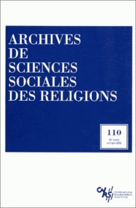  Collectif - Archives de sciences sociales des religions N° 110, avril-juin 2 : .