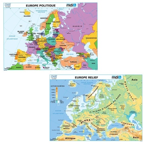 Carte Europe - Carte murale des Pays Européens