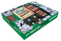  Hugo Image - Coffret le Tripot des Tontons tricheurs - Avec 2 paquets de 54 cartes, 1 tapis de jeu imprimé, 164 jetons et 1 livre de règles de jeux.