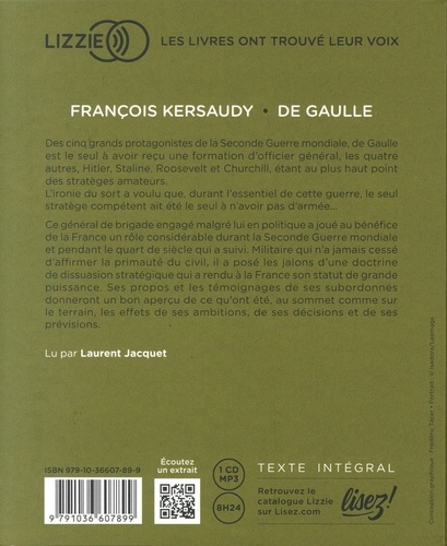 De Gaulle. Stratège au long cours  avec 1 CD audio MP3