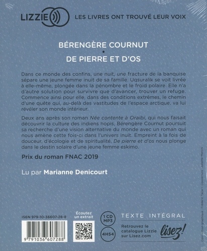 De pierre et d'os  avec 1 CD audio MP3