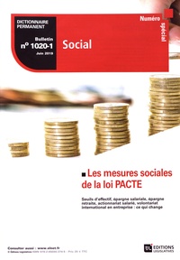 Nathalie Lebreton - Dictionnaire Permanent Social N° 1020-1, juin 2019 : Les mesures sociales de la loi PACTE.