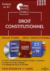  Dalloz - Droit constitutionnel - CD Rom.