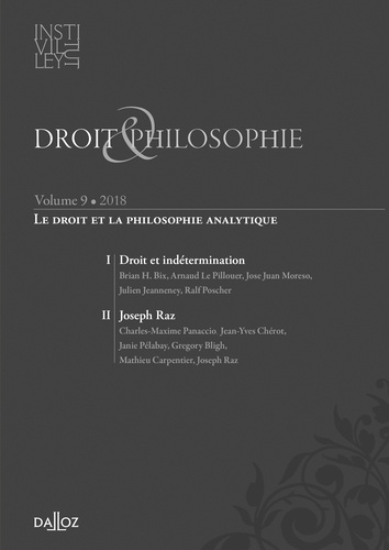 Droit & Philosophie N° 9/2018 Le droit et la philosophie analytique