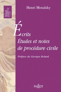 Ecrits, études et notes de procédure civile