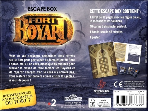 Escape box Fort Boyard. Avec 1 livret, 40 cartes, 1 bande-son et 1 poster