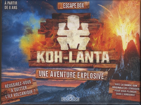Escape box Koh-Lanta. Une aventure explosive avec 1 livret, 40 cartes, 1 bande-son et 1 poster