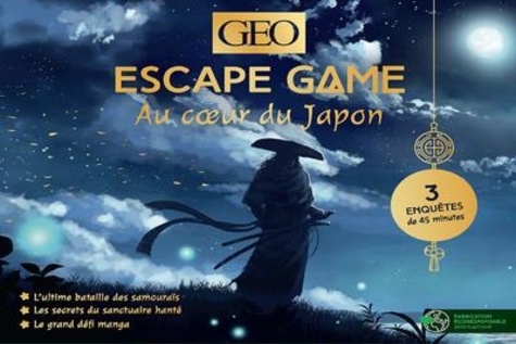 Escape game Au coeur du Japon. 3 enquêtes : Prisonniers de l'Empereur ; Le grand défi mangas ; Le mystère du sanctuaire