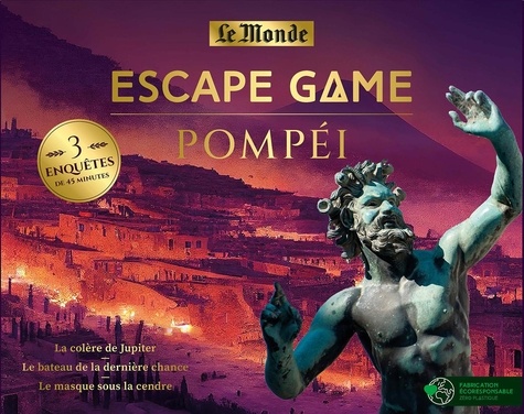  Le Monde - Escape game Pompéi - Avec 3 enquêtes de 45 minutes.
